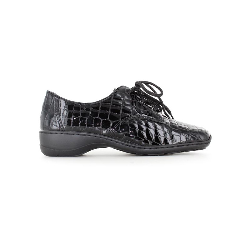 Lacroix Chausseur | Rieker Chaussure A Lacets 58310.00 Noir Femme