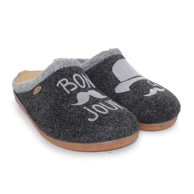 chaussons mules homme fantaisie Semelflex Cervins