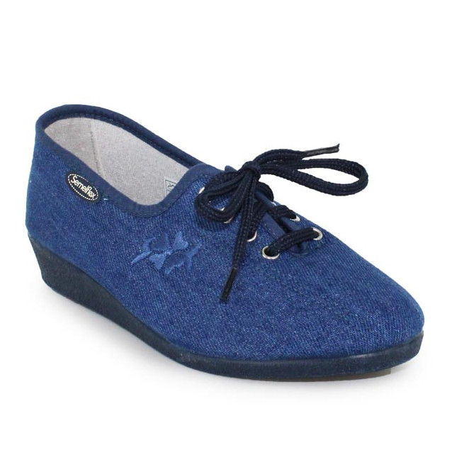 Chaussures femme à lacets en toile SEMELFLEX Java 2