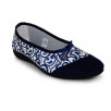 chaussons ballerine bleue femme semelflex Zara