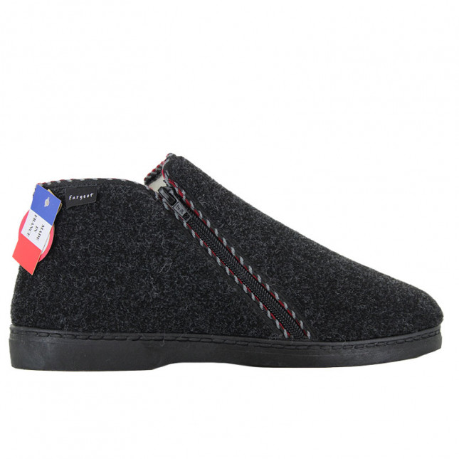 chaussons montant homme double zip fargeot Zipla