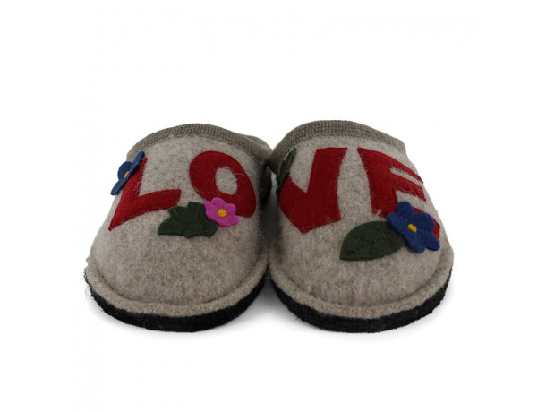 Chaussons mules femme HAFLINGER Flair Love