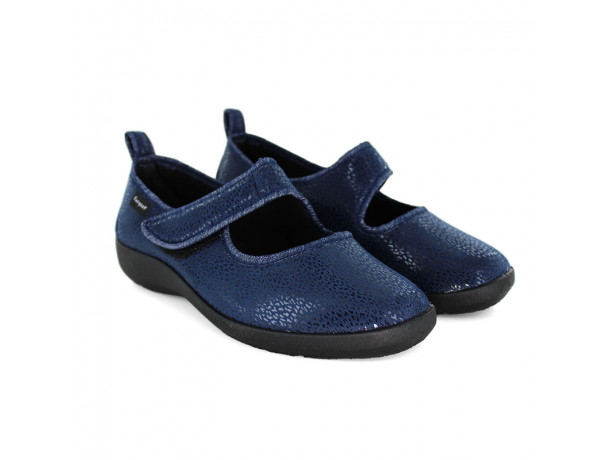 Ballerines Velcro pieds sensibles FARGEOT Tabatha