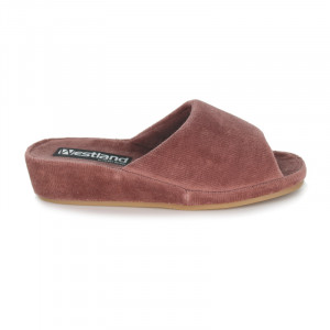 Chausson mule beige alcantara lavable | Petite Taille Femme | EXQUISE