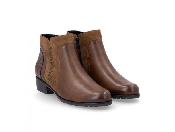bottines marrons confortables femme Remonte D6893