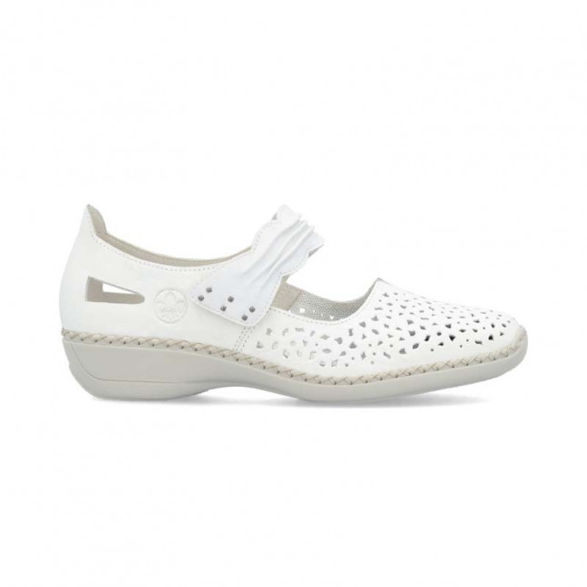 ballerine femme à velcro confortable RIEKER Maya 41399