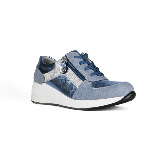basket femme confortable à talon compensé SUAVE 11001