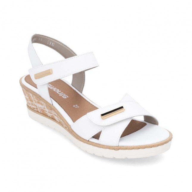 sandales blanches femme confortables Remonte R6266