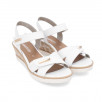 sandales blanches femme confortables Remonte R6266