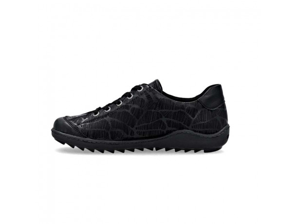 basket basse femme noir confortable remonte R1402