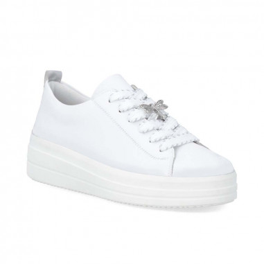 basket blanche femme confortable REMONTE D1C03
