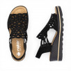 Sandales femme talon compensé confortables RIEKER 67465