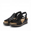 Sandales femme talon compensé confortables RIEKER 67465