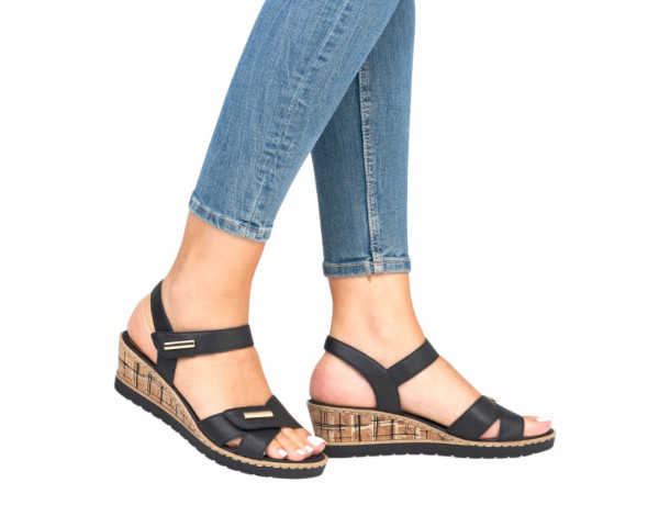 sandales talon compensé femme confortables Remonte R6266 sandales talon compensé femme confortables Remonte R6266