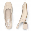 escarpin femme beige confortable Rieker 43456