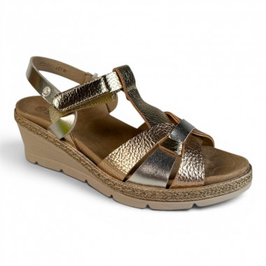 sandales cuir femme talon compensé confortables Suave 22001