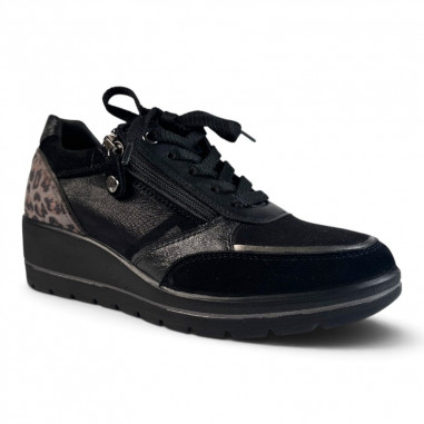 basket femme noire compensé confortable IMAC 205870